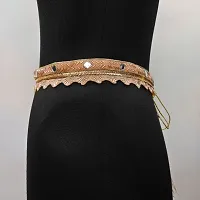 Saree Waist Belt Women saree belt cloth waist chain for women Kamarband Saree Hip belt Saree belt Free Size 26 To 40-thumb1
