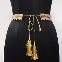 Saree Waist Belt Women saree belt cloth waist chain for women Kamarband Saree Hip belt Saree belt Free Size 26 To 40-thumb2