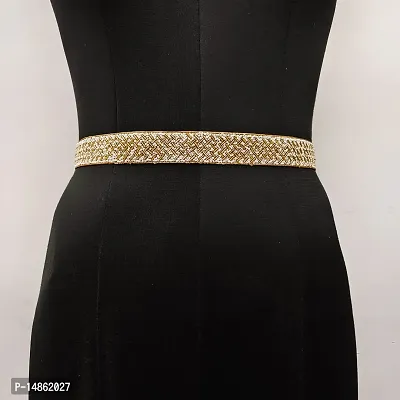 Saree Waist Belt Women saree belt cloth waist chain for women Kamarband Saree Hip belt Saree belt Free Size 24 TO 36