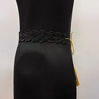 Saree Waist Belt Women saree belt cloth waist chain for women Kamarband Saree Hip belt Saree belt Free Size 24 To 36-thumb1
