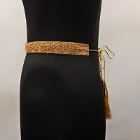 Saree Waist Belt Women saree belt cloth waist chain for women Kamarband Saree Hip belt Saree belt Free Size 24 To 36-thumb1