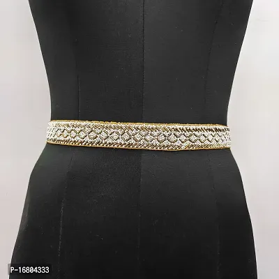 Saree Waist Hip Belt Kamarband For Women Saree Lehnga Choli Gown And Dress Size 24 To 38-thumb0