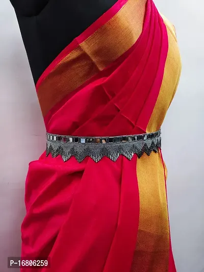 Saree Waist Hip Belt Kamarband For Women Saree Lehnga Choli Gown And Dress Size 24 To 38-thumb2