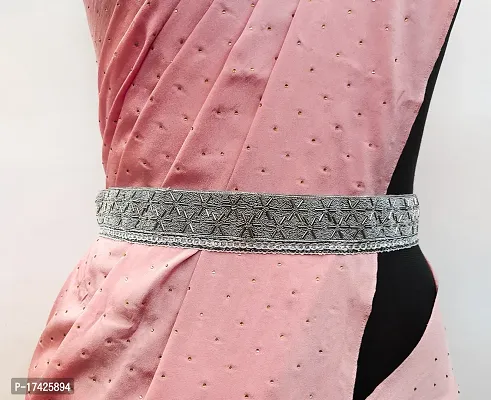 Saree waist belt kamarband grey-thumb0