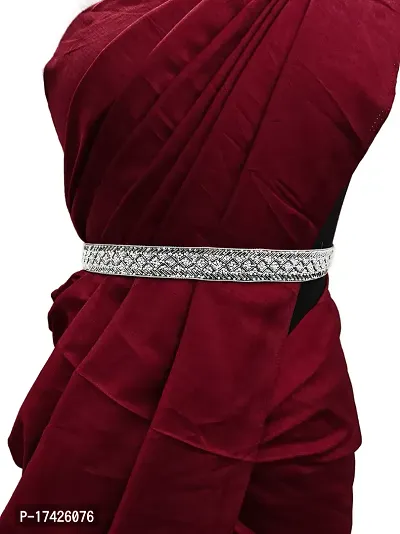 saree waist hip belt kamarband for women grey-thumb0