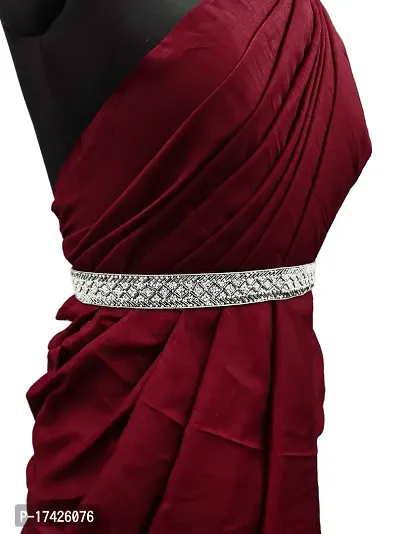 saree waist hip belt kamarband for women grey-thumb3
