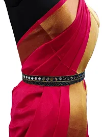 saree waist hip belt kamarband for women black-thumb1