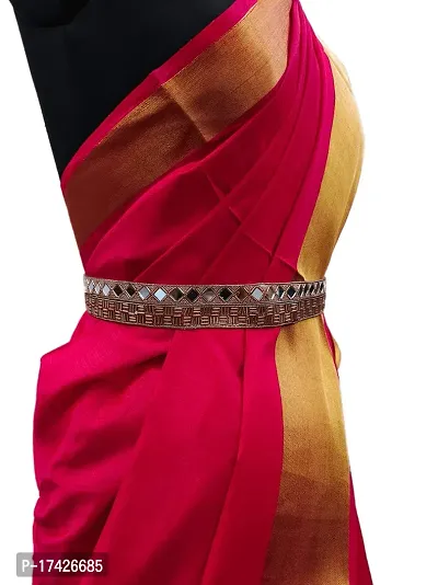 saree waist hip belt kamarband for women roj gold-thumb3