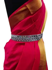 saree waist hip belt kamarband for women silver-thumb2