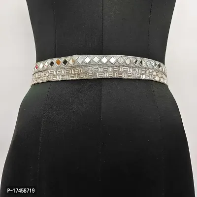 Buy saree waist hip belt kamarband for women silver body chain