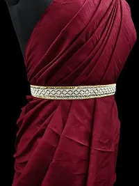 Saree Waist Hip Belt Kamarband for Women Saree Lehnga Choli Gown and Dress Size 24 to 38 25 Pan Belt-thumb2