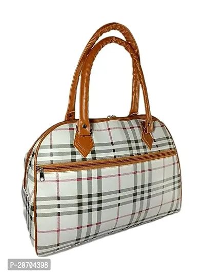 Stylish Fancy Designer PU Checked Handbags For Women