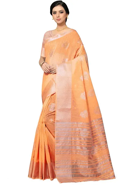 Fancy Silk Saree With Blouse Piece For Women