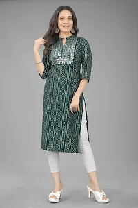 Attractive Green Cotton Kurti For Women-thumb1