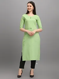 Attractive Green Cotton Kurti For Women-thumb1