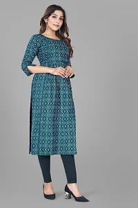 Attractive Blue Cotton Kurti For Women-thumb3