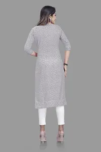 Attractive Grey Cotton Kurti For Women-thumb4