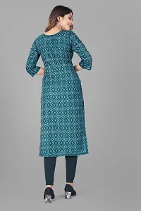 Attractive Blue Cotton Kurti For Women-thumb4