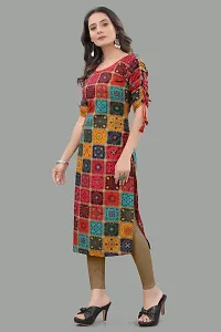 Attractive Pink Viscose Rayon Kurti For Women-thumb2