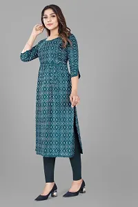 Attractive Blue Cotton Kurti For Women-thumb1