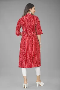 Attractive Red Cotton Kurti For Women-thumb4