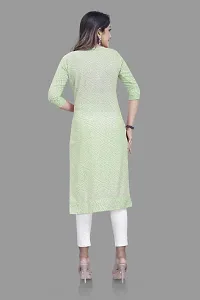 Attractive Green Cotton Kurti For Women-thumb4