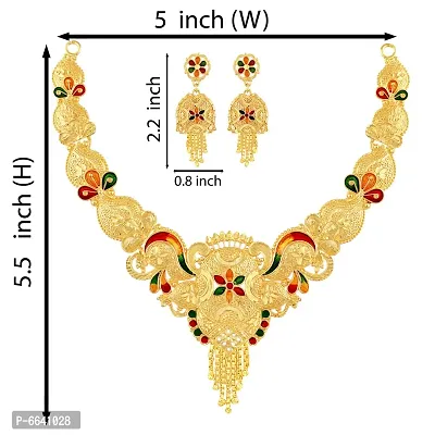Meena Necklace Jewellery Choker Set For Women-thumb4