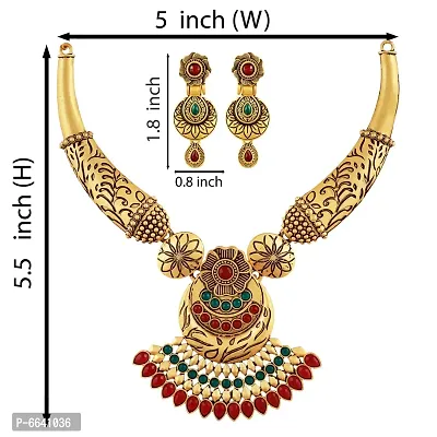 Long Rani Haar Meena Multi Jewellery Set For Women-thumb5