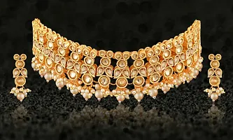 Golden Necklace Jewelery/Imitation/Jualry/Jwellry Set/Jewellery Choker Set For Women-thumb1