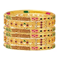 Classic Ad Stone Studded Bangles For Women-thumb3