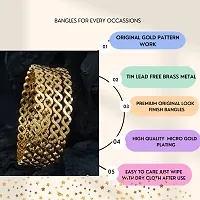 Classic Four Gold Plated Bangles Bangdi For Women-thumb1