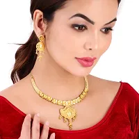 Stylish Alloy Necklace with Earrings Set For Women-thumb3