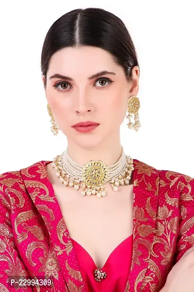 Stylish White Copper  Jewellery Set For Women