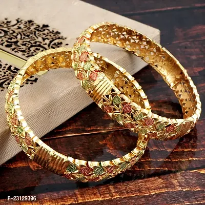 Classic Ad Stone Studded Bangles For Women