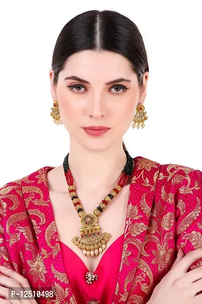 Stylish Copper Necklace with Earrings Set For Women