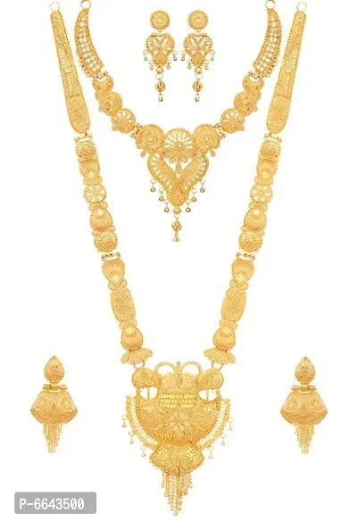 Gold Plated Alloy Necklace Set Combo-thumb0