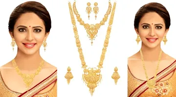 Gold Plated Alloy Necklace Set Combo-thumb1