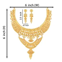 Mansiyaorange One Gram Gold Heavy Choker Haar Necklace Imitation/ Jewelery/Jualry/Jwellry/Jewellery Set For Women-thumb4
