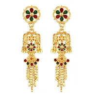 Mansiyaorange One Gram Gold Multi Heavy Choker Haar Necklace Imitation/ Jewelery/Jualry/Jwellry/Jewellery Set For Women-thumb3