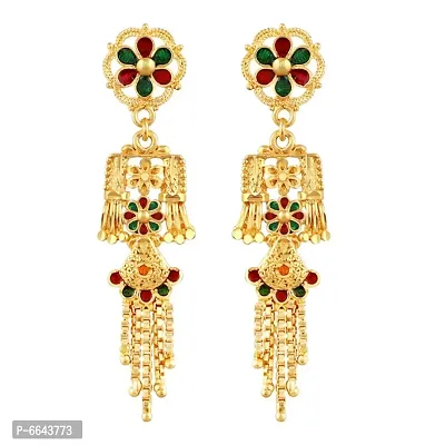 Mansiyaorange One Gram Gold Multi Heavy Choker Haar Necklace Imitation/ Jewelery/Jualry/Jwellry/Jewellery Set For Women-thumb4