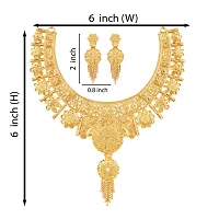 Mansiyaorange One Gram Gold Heavy Choker Haar Necklace Imitation/ Jewelery/Jualry/Jwellry/Jewellery Set For Women-thumb4