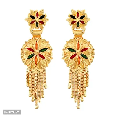 Mansiyaorange One Gram Gold Multi Heavy Choker Haar Necklace Imitation/ Jewelery/Jualry/Jwellry/Jewellery Set For Women-thumb4