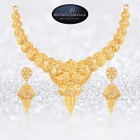 Mansiyaorange Golden Colour Choker Jwelery/jwellery/jualry Necklace Jewelry Set For Women-thumb2