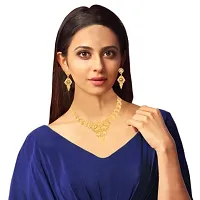 Mansiyaorange Golden Colour Choker Jwelery/jwellery/jualry Necklace Jewelry Set For Women-thumb3