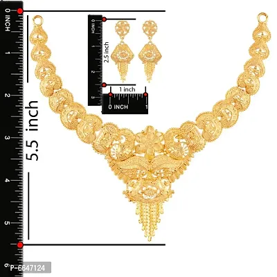 Mansiyaorange Golden Colour Choker Jwelery/jwellery/jualry Necklace Jewelry Set For Women-thumb5