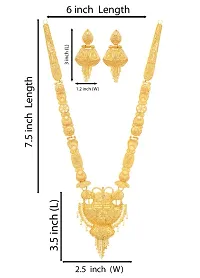 Mansiyaorange One Gram Gold Long Rani Haar Necklace Imitation/ Jewelery/Jualry/Jwellry/Jewellery Set For Women-thumb4