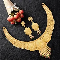 Mansiyaorange One Gram Gold Forming Choker Haar Necklace Imitation/ Jewelery/Jualry/Jwellry/Jewellery Set For Women-thumb1