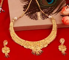 Mansiyaorange One Gram Gold Forming Choker Haar Necklace Imitation/ Jewelery/Jualry/Jwellry/Jewellery Set For Women-thumb2