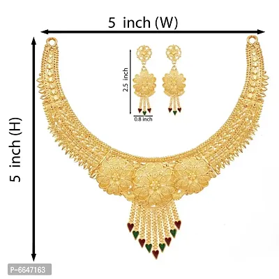 Mansiyaorange One Gram Gold Forming Choker Haar Necklace Imitation/ Jewelery/Jualry/Jwellry/Jewellery Set For Women-thumb5