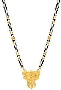 Mansiyaorange Black Beads Long Mangalsutra For Women-thumb3
